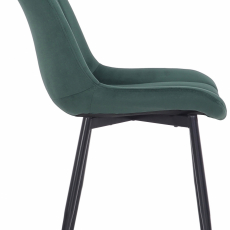 Jedálenská stolička Rahden, zamat, zelená - 3