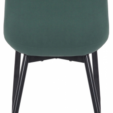 Jedálenská stolička Rahden, zamat, zelená - 5
