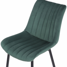 Jedálenská stolička Rahden, zamat, zelená - 6