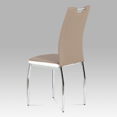 Jedálenská stolička Rene, cappuccino/biela - 2