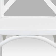 Jedálenská stolička René (súprava 4 ks), biela - 12