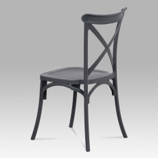 Jedálenská stolička René (súprava 4 ks), sivá - 2