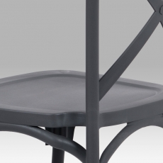 Jedálenská stolička René (súprava 4 ks), sivá - 10