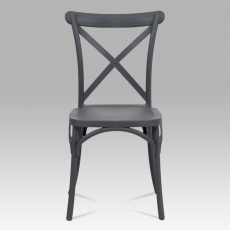 Jedálenská stolička René (súprava 4 ks), sivá - 14