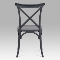 Jedálenská stolička René (súprava 4 ks), sivá - 15