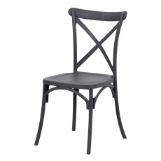 Jedálenská stolička René (súprava 4 ks), sivá - 1