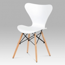 Jedálenská stolička Rini (súprava 4 ks), biela - 2