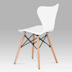 Jedálenská stolička Rini (súprava 4 ks), biela - 3