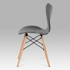 Jedálenská stolička Rini (súprava 4 ks), sivá - 6