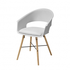 Jedálenská stolička Riva (SET 4 ks), biela - 1