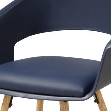 Jedálenská stolička Riva (SET 4 ks), modrá - 2