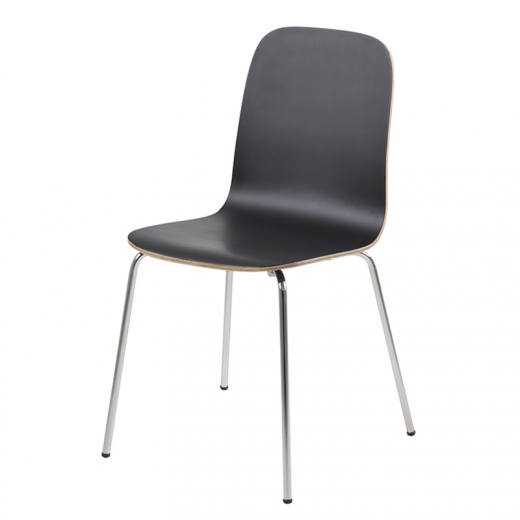 Jedálenská stolička Ronja (Súprava 4 ks), čierna - 1