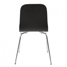 Jedálenská stolička Ronja (Súprava 4 ks), čierna - 6