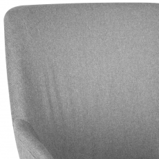 Jedálenská stolička Ronny (SET 2 ks), textil, šedá - 7
