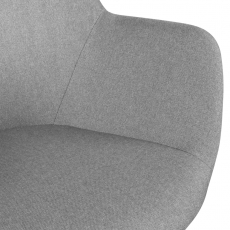 Jedálenská stolička Ronny (SET 2 ks), textil, šedá - 8