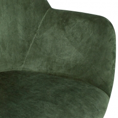 Jedálenská stolička Ronny (SET 2 ks), zamat, zelená - 8