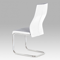 Jedálenská stolička Ronny, sivá/biela - 4