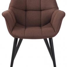 Jedálenská stolička Roseville, textil, hnedá - 2