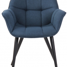 Jedálenská stolička Roseville, textil, modrá - 2