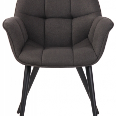 Jedálenská stolička Roseville, textil, tmavo šedá - 2