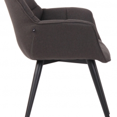 Jedálenská stolička Roseville, textil, tmavo šedá - 3