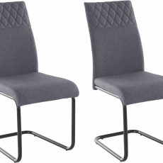 Jedálenská stolička Rosy (SET 2ks), tmavo šedá - 2