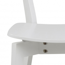 Jedálenská stolička Roxby (SET 2 ks), biela - 6
