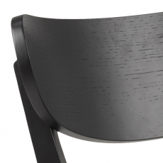 Jedálenská stolička Roxby (SET 2ks), čierna - 4