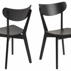 Jedálenská stolička Roxby (SET 2ks), čierna - 1