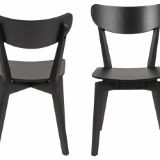 Jedálenská stolička Roxby (SET 2ks), čierna - 3