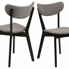 Jedálenská stolička Roxby (SET 2ks), dub, šedá - 1