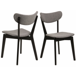 Jedálenská stolička Roxby (SET 2ks), dub, šedá