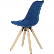 Jedálenská stolička Ruby (súprava 2 ks), modrá - 5