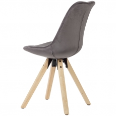 Jedálenská stolička Ruby (súprava 2 ks), sivá - 5
