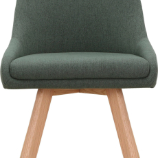 Jedálenská stolička Rudi, textil, zelená - 2