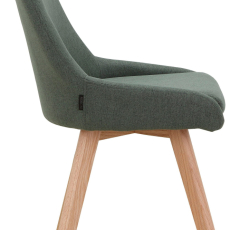 Jedálenská stolička Rudi, textil, zelená - 3