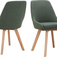 Jedálenská stolička Rudi, textil, zelená - 5
