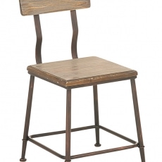 Jedálenská stolička s bronzovou podnožou King (Súprava 2 ks) - 1