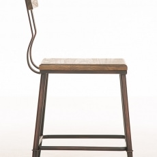 Jedálenská stolička s bronzovou podnožou King (Súprava 2 ks) - 3