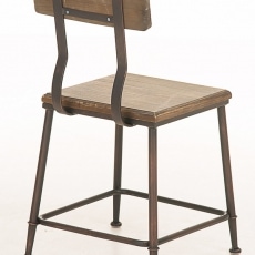 Jedálenská stolička s bronzovou podnožou King (Súprava 2 ks) - 4