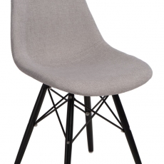 Jedálenská stolička s čiernou podnožou Desire patchwork - 2
