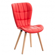 Jedálenská stolička s drevenou podnožou Adele kože (SET 2 ks) - 10