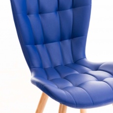 Jedálenská stolička s drevenou podnožou Adele kože (SET 2 ks) - 18