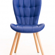 Jedálenská stolička s drevenou podnožou Adele kože (SET 2 ks) - 17