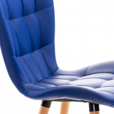 Jedálenská stolička s drevenou podnožou Adele kože (SET 2 ks) - 15
