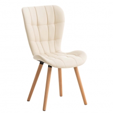 Jedálenská stolička s drevenou podnožou Adele kože (SET 2 ks) - 1