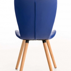 Jedálenská stolička s drevenou podnožou Adele kože (SET 2 ks) - 16