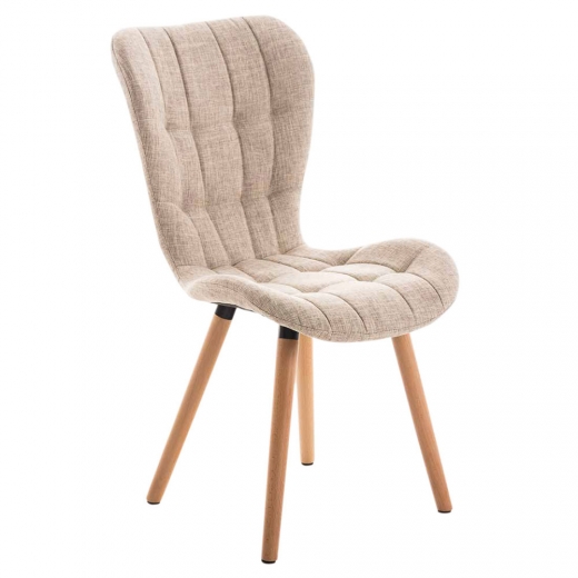 Jedálenská stolička s drevenou podnožou Adele (SET 2 ks) - 1