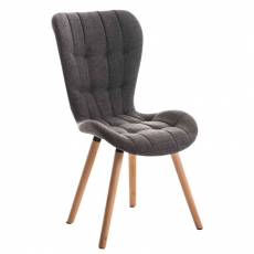Jedálenská stolička s drevenou podnožou Adele (SET 2 ks) - 3