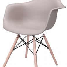 Jedálenská stolička s drevenou podnožou Blom - 1